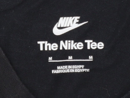Nike Men’s Black Cotton Logo T-Shirt Size M