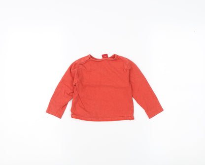 s.Oliver Unisex Baby Red Graphic Print Long Sleeve T-Shirt