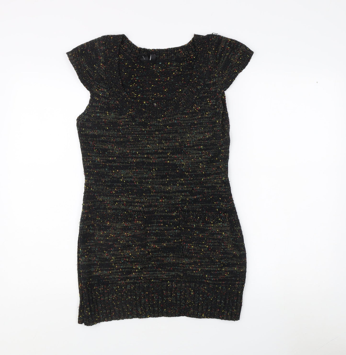 Womens UK Size 8 Izabel London Black Pullover Jumper