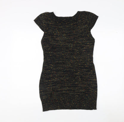 Womens UK Size 8 Izabel London Black Pullover Jumper