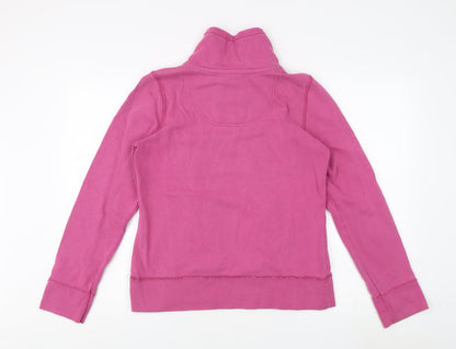 Maharaja Women's Pink Henley Sweatshirt, Size 12, 1/4 Zip