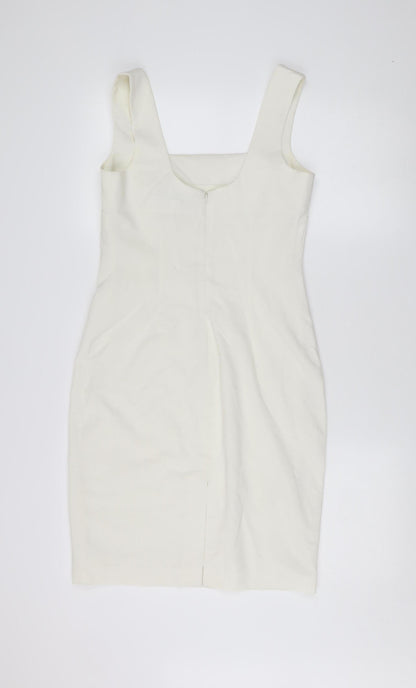 Moda International Women’s Ivory Sheath Dress, Size 6