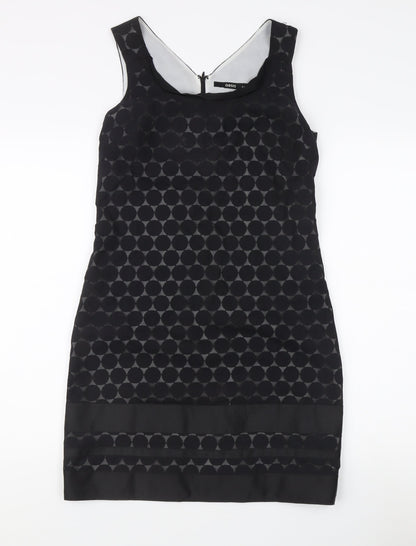 Oasis Women's Black Sheath Dress, Size 8, Party Wear