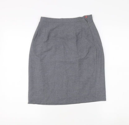 Katy Baker Women's Grey Pencil Skirt Size 10