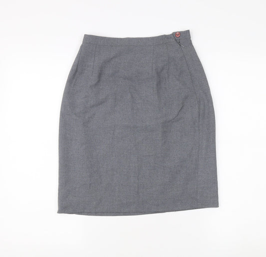 Katy Baker Women's Grey Pencil Skirt Size 10