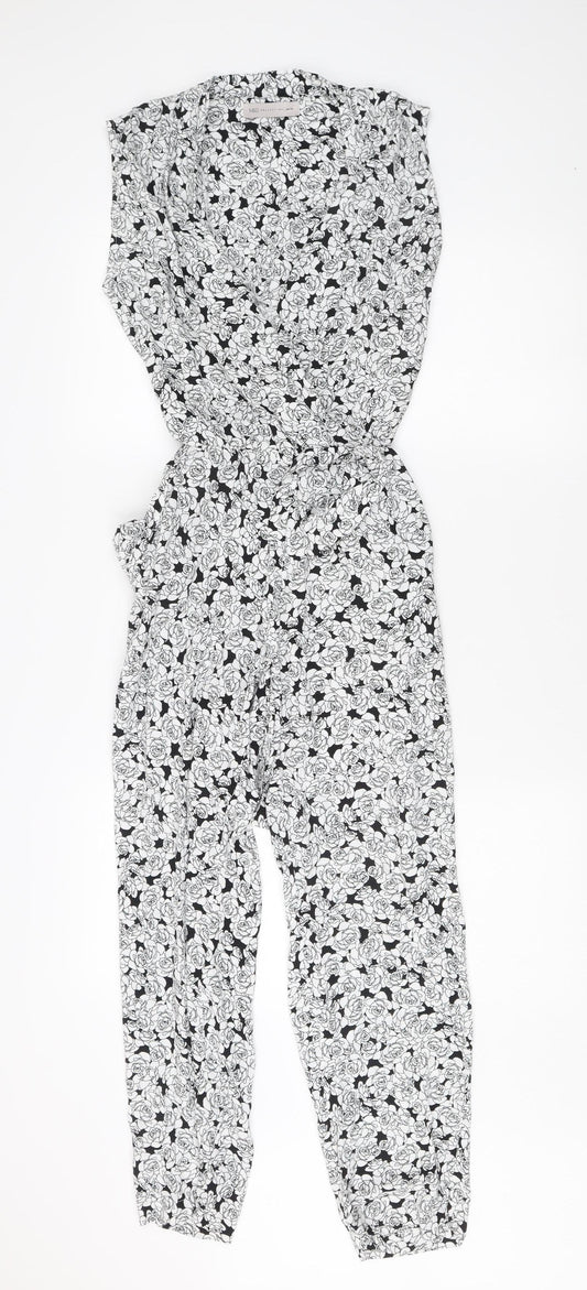 Marks and Spencer Women's Floral Jumpsuit Size 8