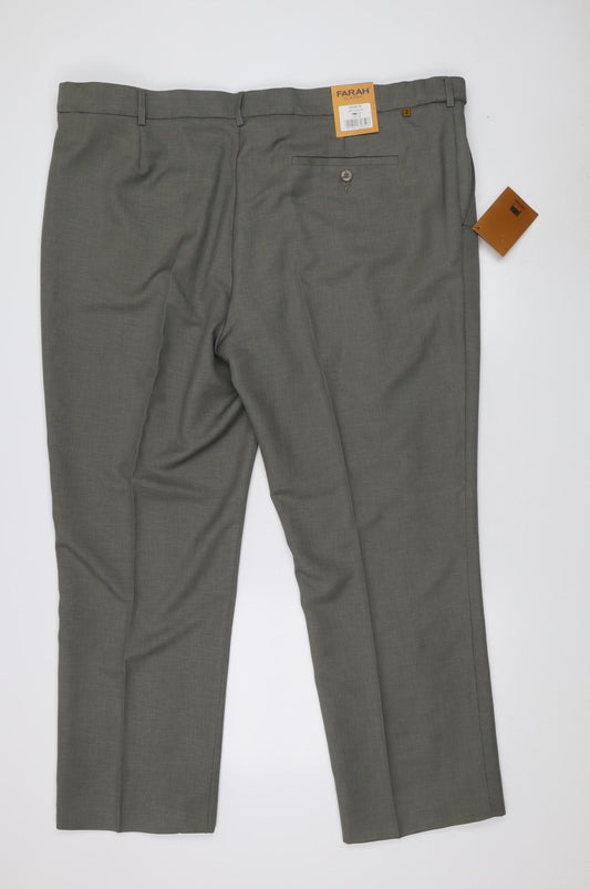 Farah Men's Grey Classic Dress Pants Size 46