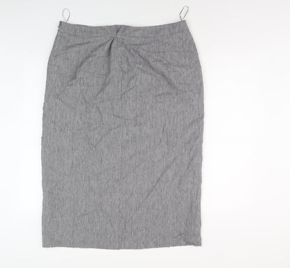 Jaeger Women's Grey Pencil Skirt Size 18 - Business Wear