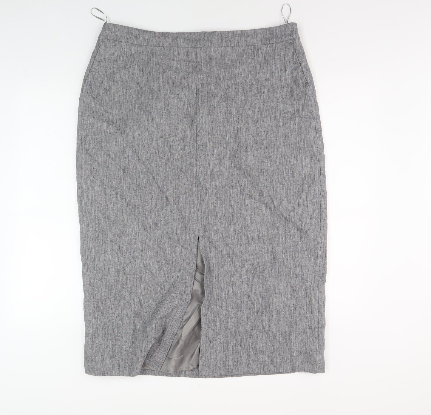 Jaeger Women's Grey Pencil Skirt Size 18 - Business Wear