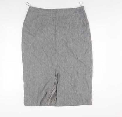 Jaeger Women's Grey Pencil Skirt Size 18 - Business Wear