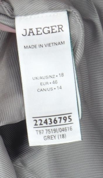 Jaeger Women's Grey Pencil Skirt Size 18 - Business Wear