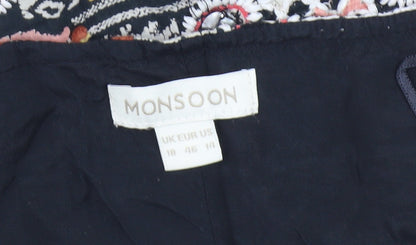 Monsoon Women's Multicoloured Geometric Skirt Size 18