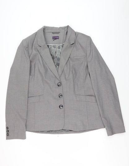 Long Tall Sally Grey Women's Blazer Size 20 Classic