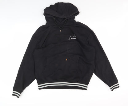 The Couture Club Men's Black Graphic Print Hoodie M