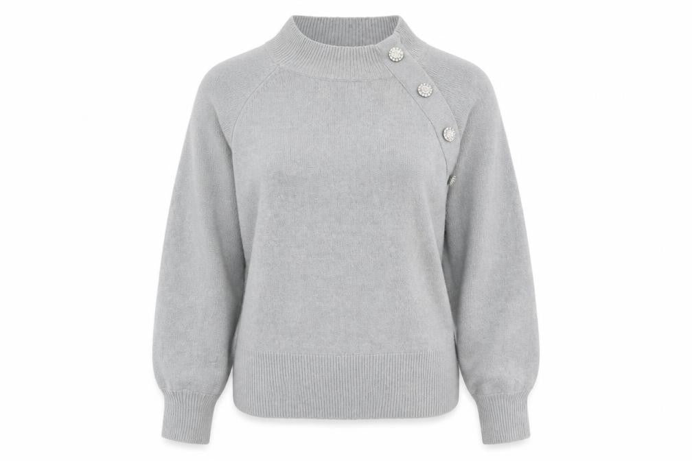Womens UK Size M Amara Reya Grey Pullover Jumper