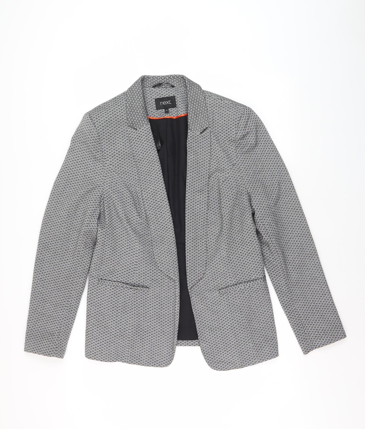 Next Women's Black Blazer Jacket Size 16 Geometric Business