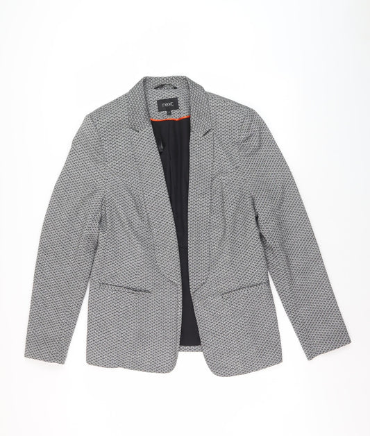 Next Women's Black Blazer Jacket Size 16 Geometric Business