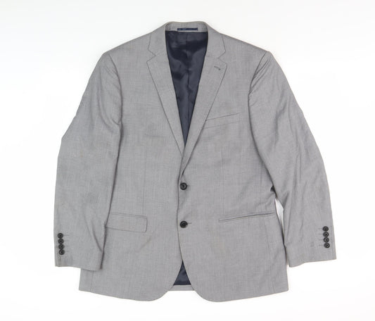 Tailor & Cutter Men's Grey Blazer - 40S Regular Fit