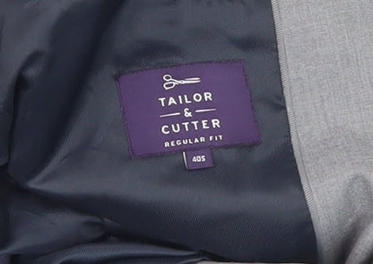 Tailor & Cutter Men's Grey Blazer - 40S Regular Fit