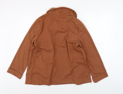 Womens UK Size 12 Dorothy Perkins Brown Basic Jacket