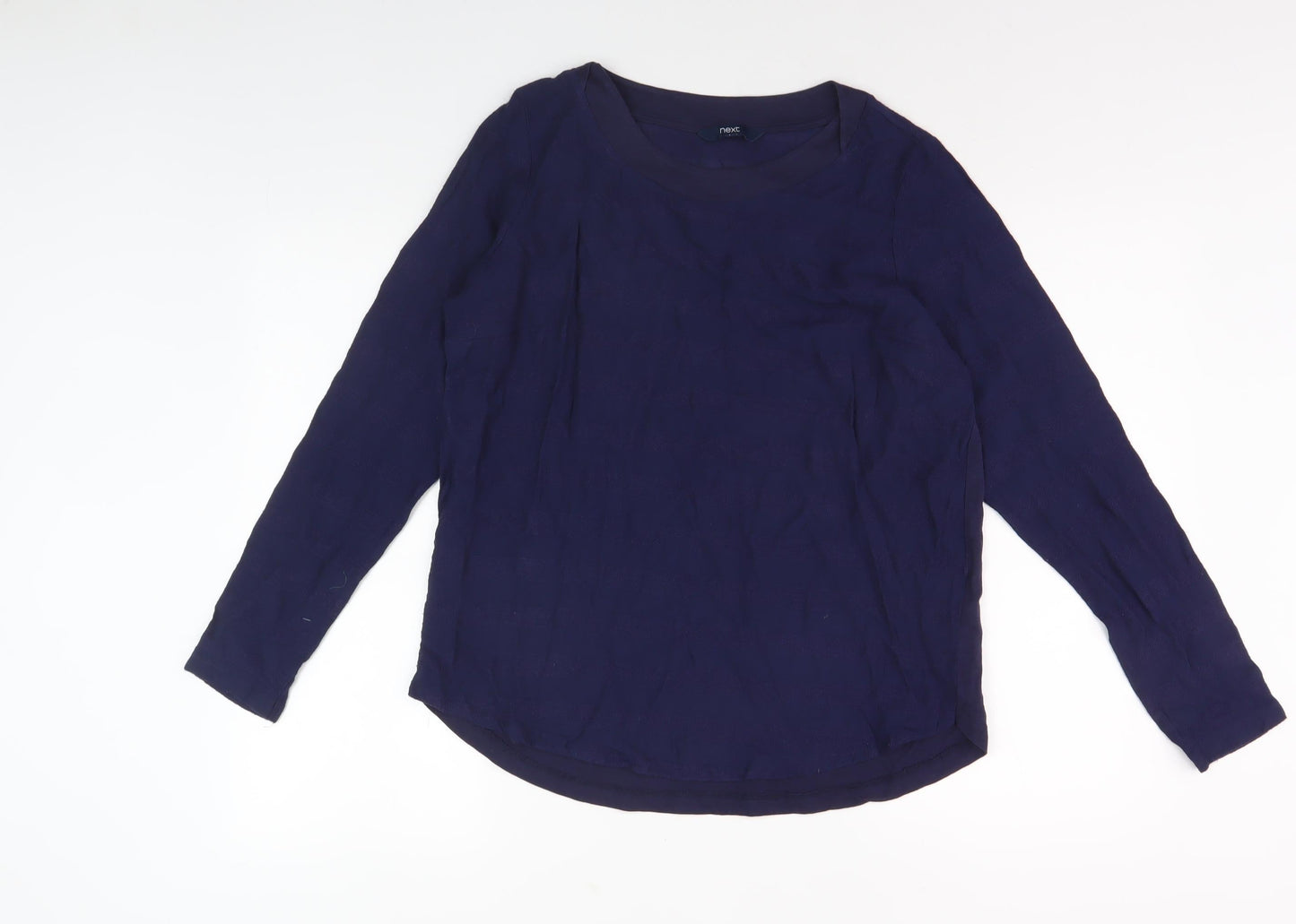 Womens UK Size 14 NEXT Blue Basic T-Shirt