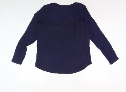 Womens UK Size 14 NEXT Blue Basic T-Shirt