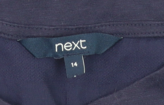 Womens UK Size 14 NEXT Blue Basic T-Shirt