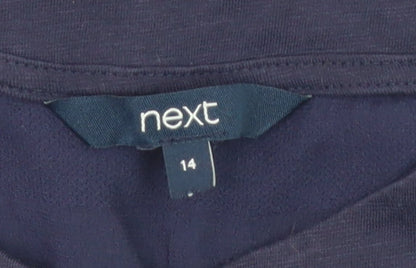 Womens UK Size 14 NEXT Blue Basic T-Shirt