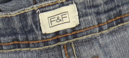 F&F Women's Blue Denim Jeans Size 12