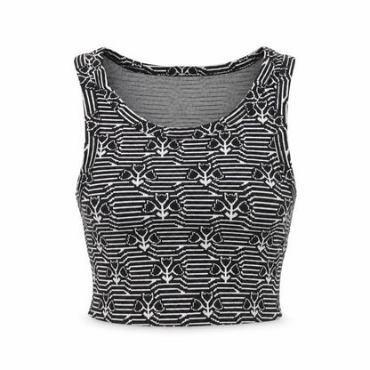 Womens UK Size S Zara Black Cropped Tank