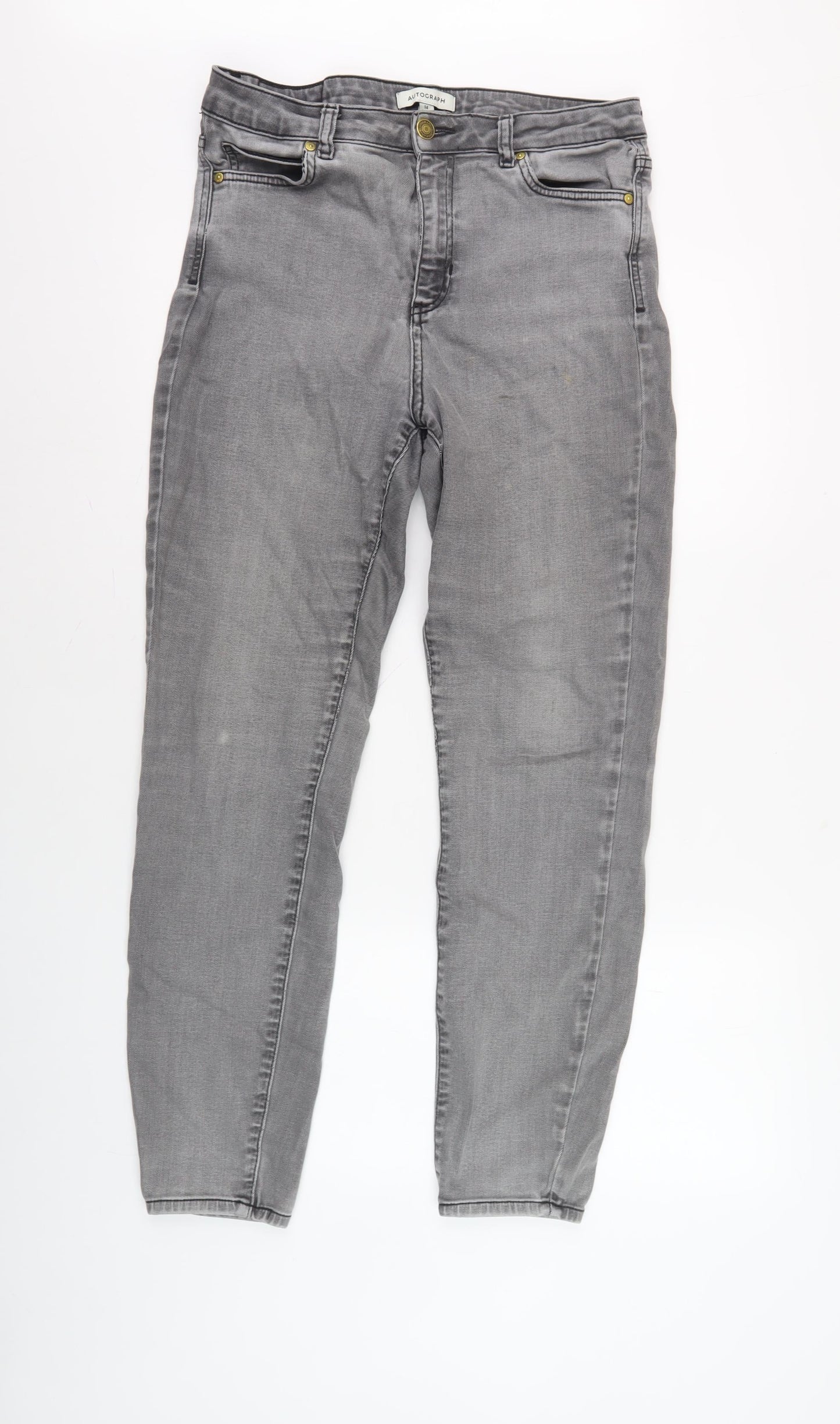 Womens UK Size 14 Marks and Spencer  Skinny Grey Jeans