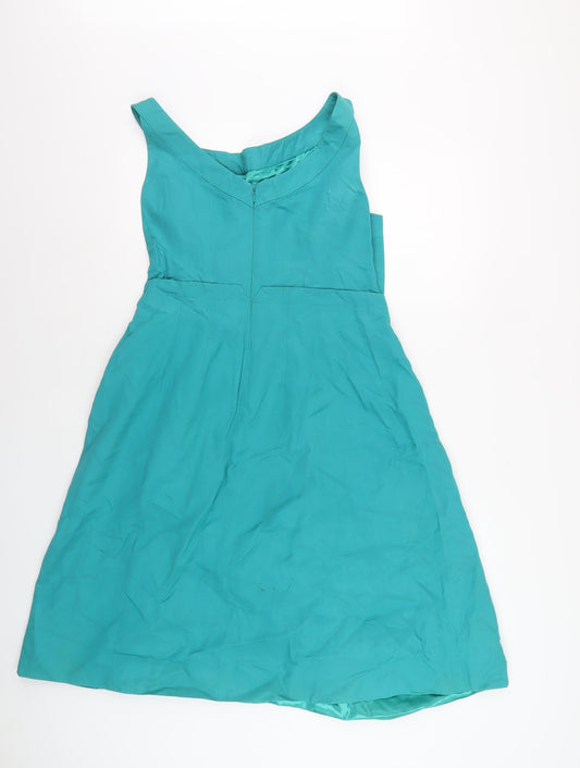 Monsoon Women's Green Sleeveless Dress Size 14