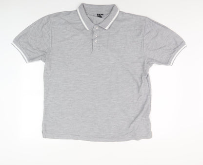 River Road Men's Grey 2XL Polo Shirt