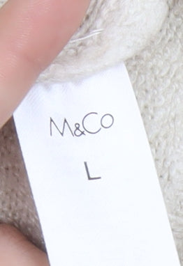 Womens UK Size L M&Co Ivory Pullover Jumper