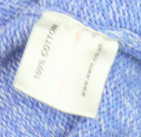 Isle Men's Blue XL Cotton Pullover Jumper