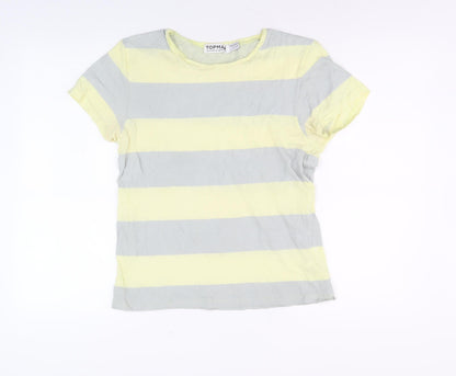Topman Men's Multicoloured Striped T-Shirt Size S