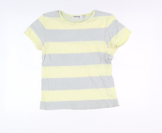 Topman Men's Multicoloured Striped T-Shirt Size S