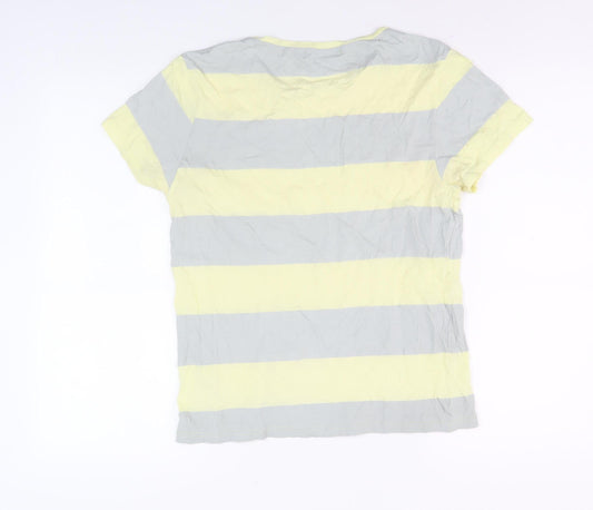 Topman Men's Multicoloured Striped T-Shirt Size S