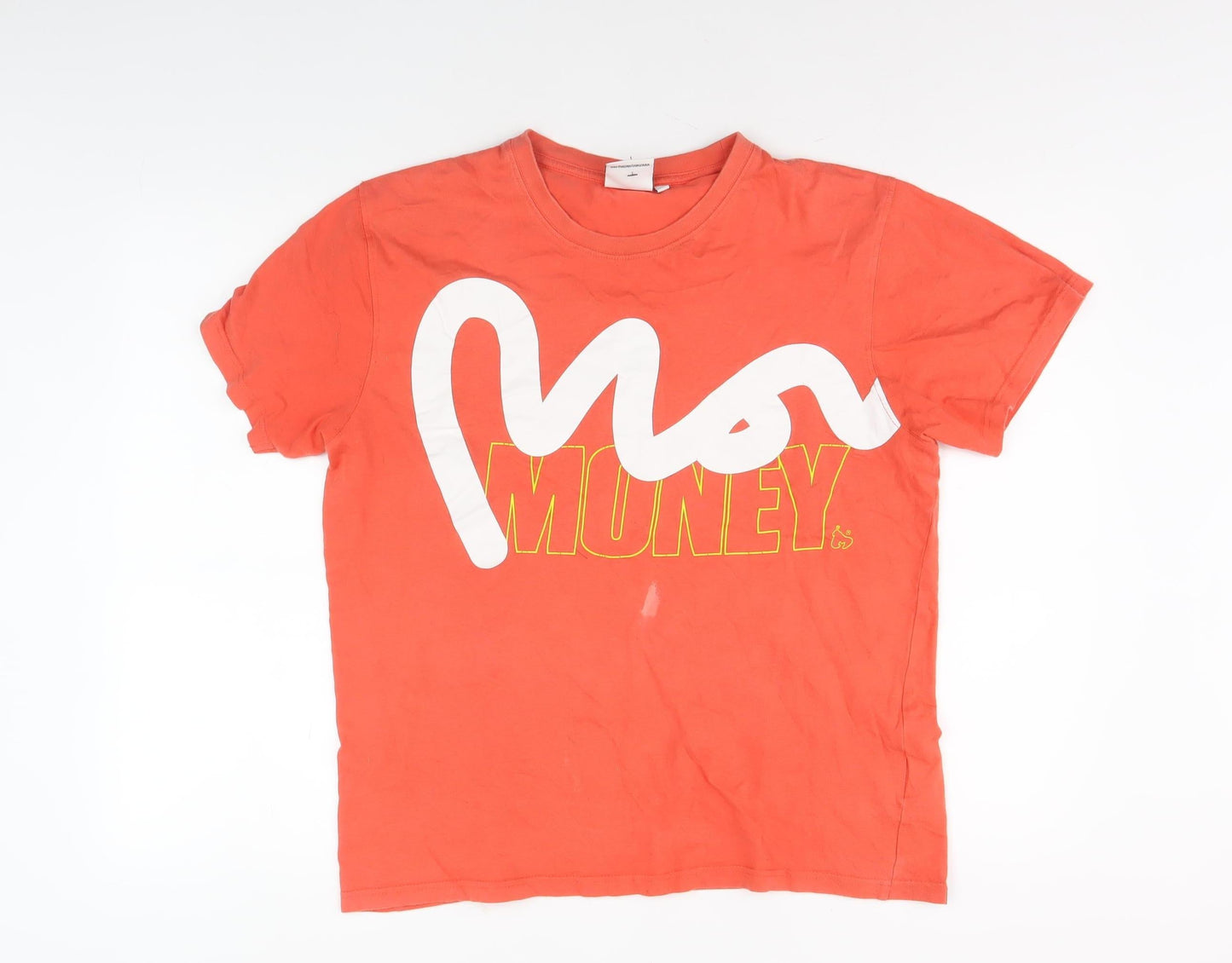 Money Men's Red Graphic T-Shirt, Medium, Summer Style