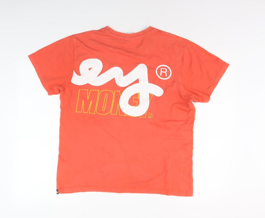 Money Men's Red Graphic T-Shirt, Medium, Summer Style