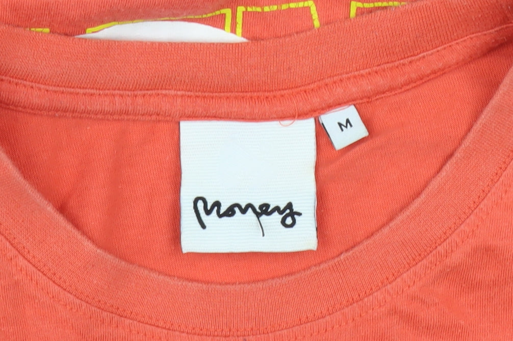 Money Men's Red Graphic T-Shirt, Medium, Summer Style