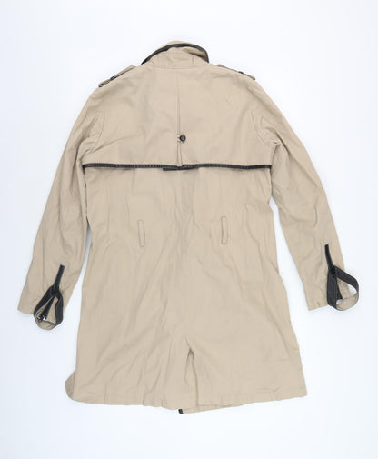 Mens UK Size 38 The Kooples Beige Trench Coat