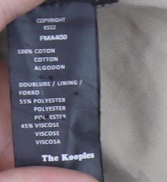 Mens UK Size 38 The Kooples Beige Trench Coat