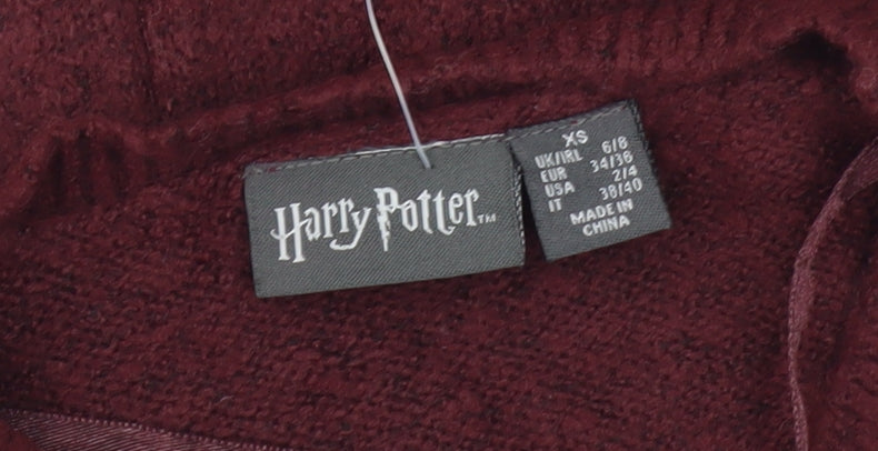 Harry Potter Red Women's XS Pullover Jumper