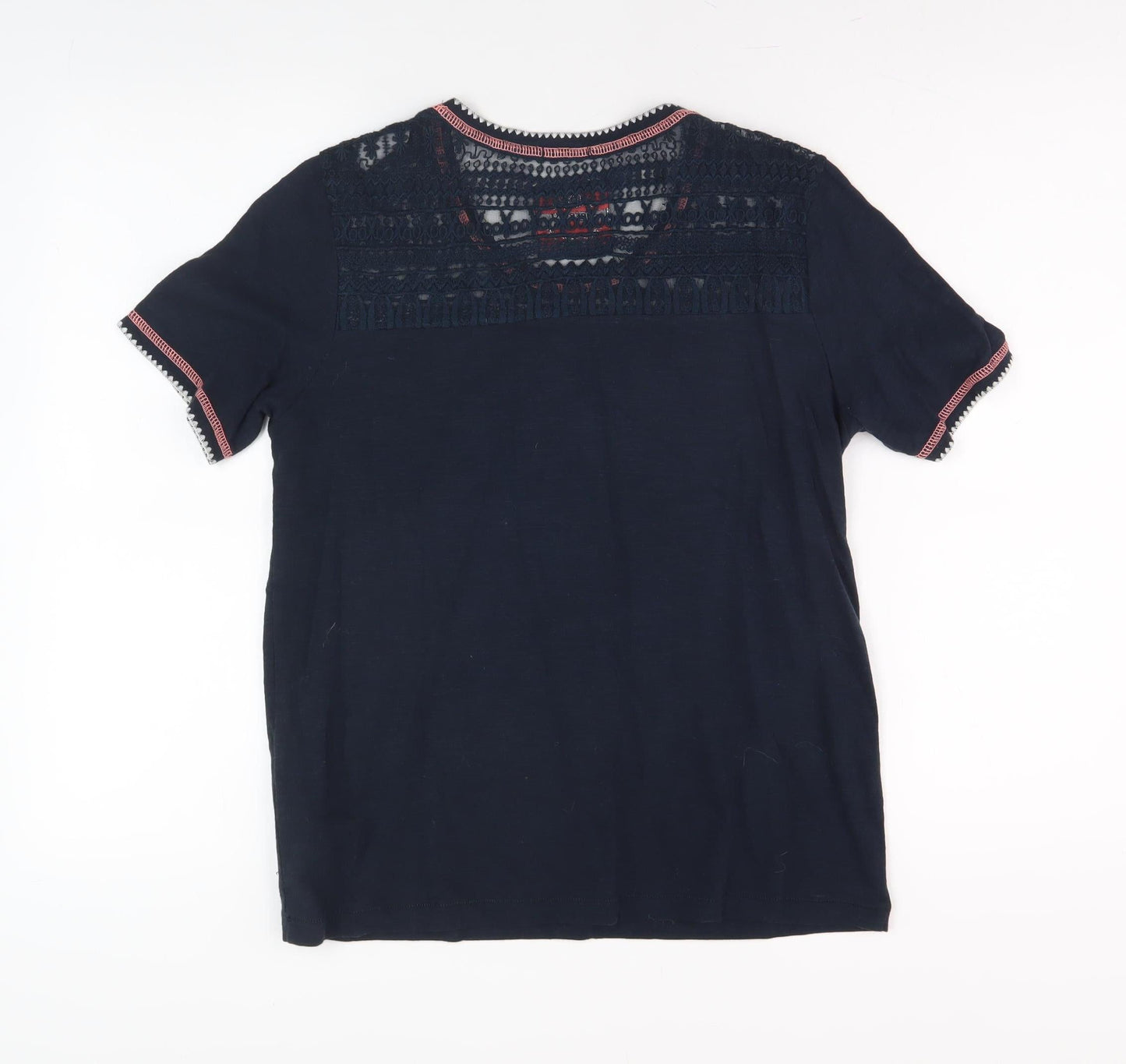 Womens UK Size XS Superdry Black Basic T-Shirt