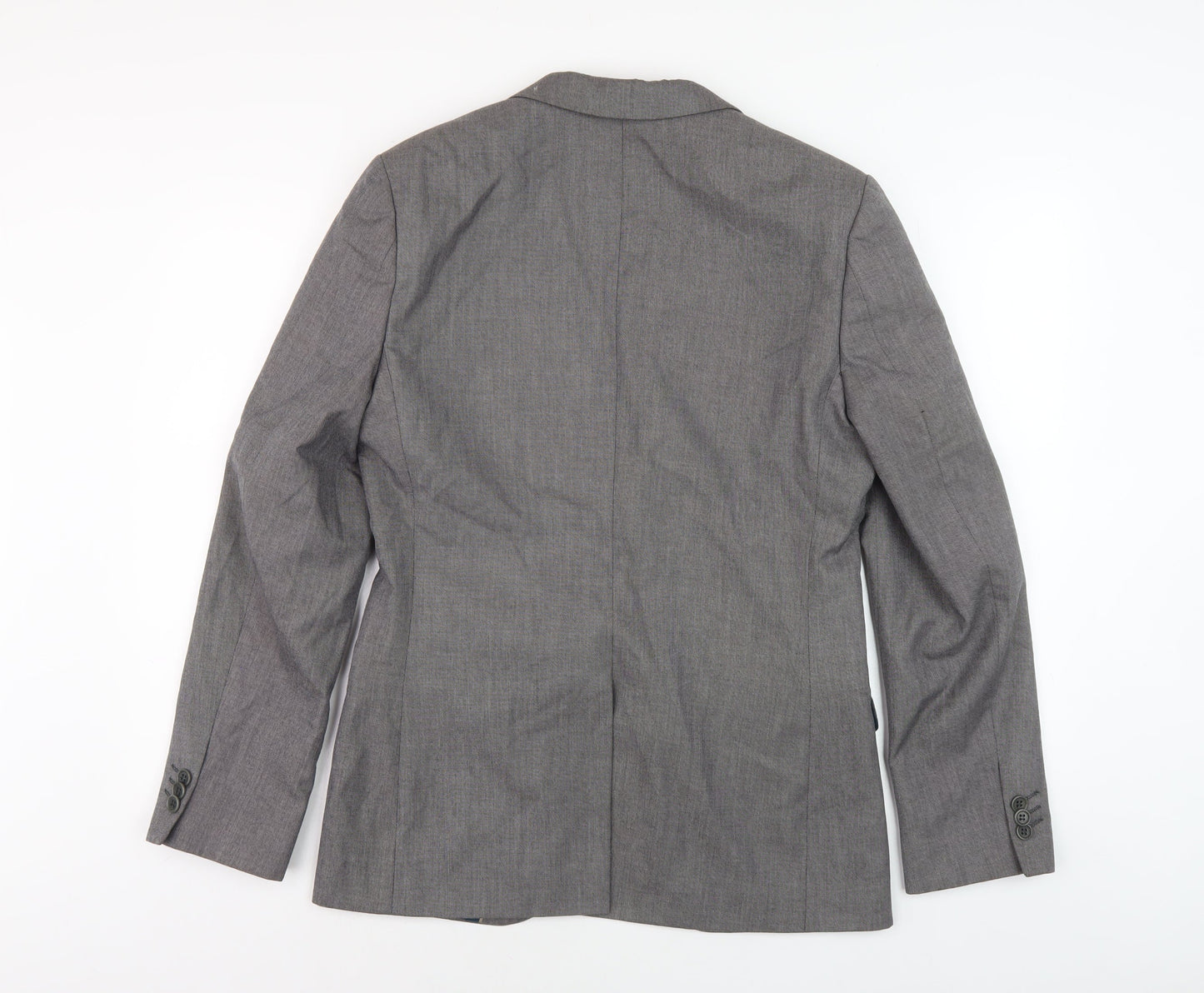 Mens UK Size 38 River Island Regular Grey Suit Jacket