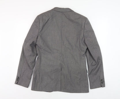 Mens UK Size 38 River Island Regular Grey Suit Jacket