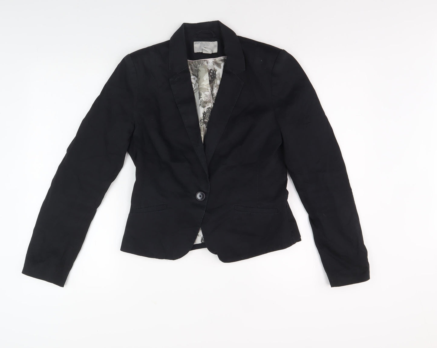 H&M Women's Black Blazer, Size 10, Regular Fit