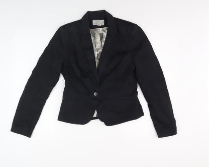 H&M Women's Black Blazer, Size 10, Regular Fit