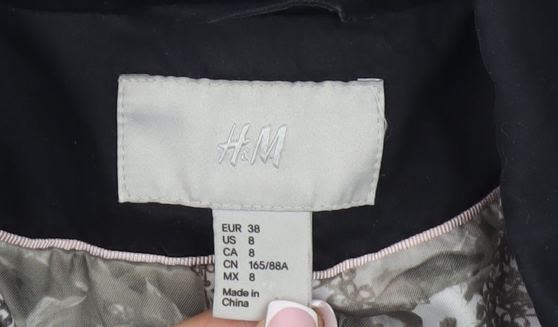 H&M Women's Black Blazer, Size 10, Regular Fit